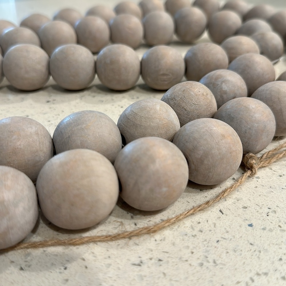 Wood Bead Garland - Picture 2 of 2